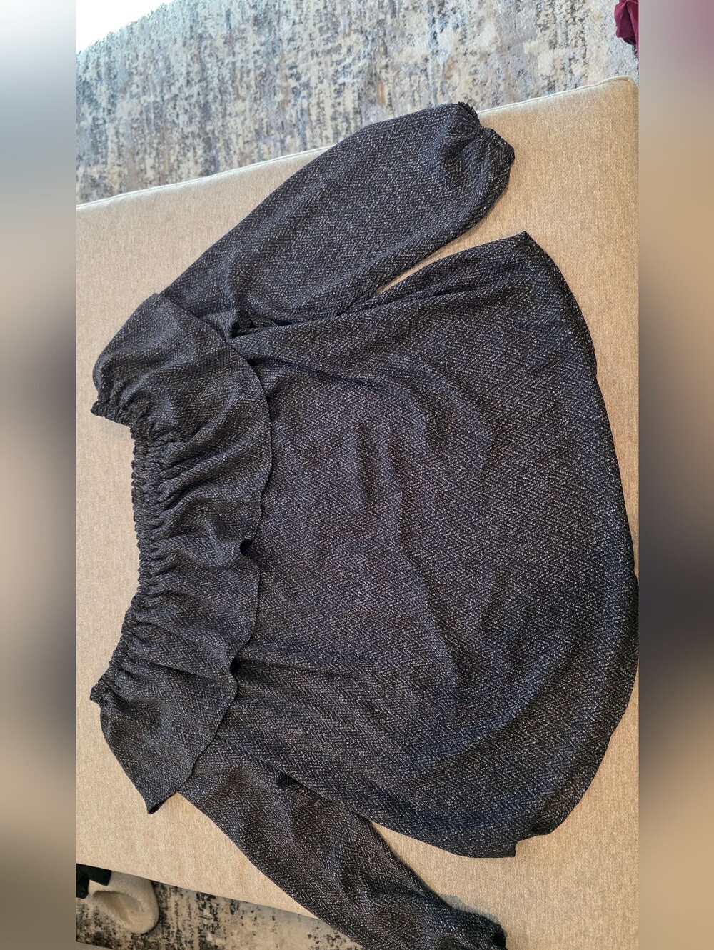 Women's Off-the-Shoulder Long Sleeve - Black